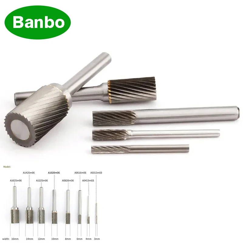 Cylindrical Rotary File 1pcs Single Slot Carbide Alloy Milling Cutter Column Type Wood Carving Electric Rotary Grinding Head
Cylindrical Rotary File 1pcs Single Slot Carbide Alloy Milling Cutter Column Type Wood Carving Electric Rotary Grinding Head