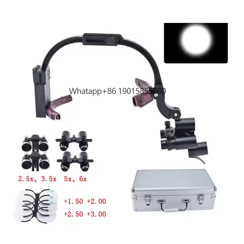 5X 6X Portable Head Light Led Surgical Loupe / Medical Binocular Headlight Magnification Glasses
5X 6X Portable Head Light Led Surgical Loupe / Medical Binocular Headlight Magnification Glasses