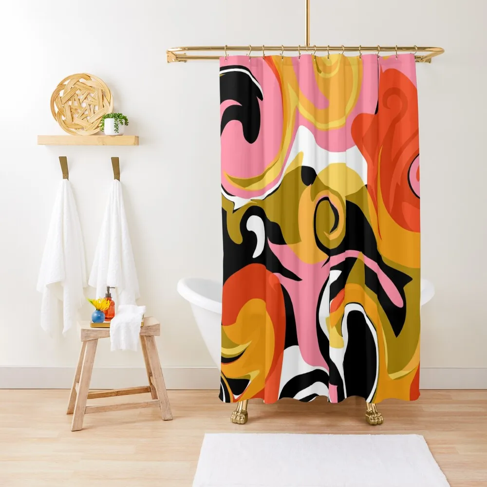 Twirl and Swirl - Pink, Orange, Black, Yellow Shower Curtain Modern Bathroom Accessories Anime Shower Curtain
Twirl and Swirl - Pink, Orange, Black, Yellow Shower Curtain Modern Bathroom Accessories Anime Shower Curtain