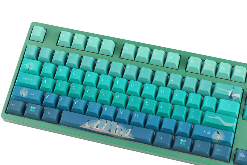 1 Set Cyan Green Gradient Keycaps PBT Dye Subbed Cherry Profile Key Caps For Keychron 65% 75% Anne Poker GH60 GK64 FL980 HHKB
1 Set Cyan Green Gradient Keycaps PBT Dye Subbed Cherry Profile Key Caps For Keychron 65% 75% Anne Poker GH60 GK64 FL980 HHKB