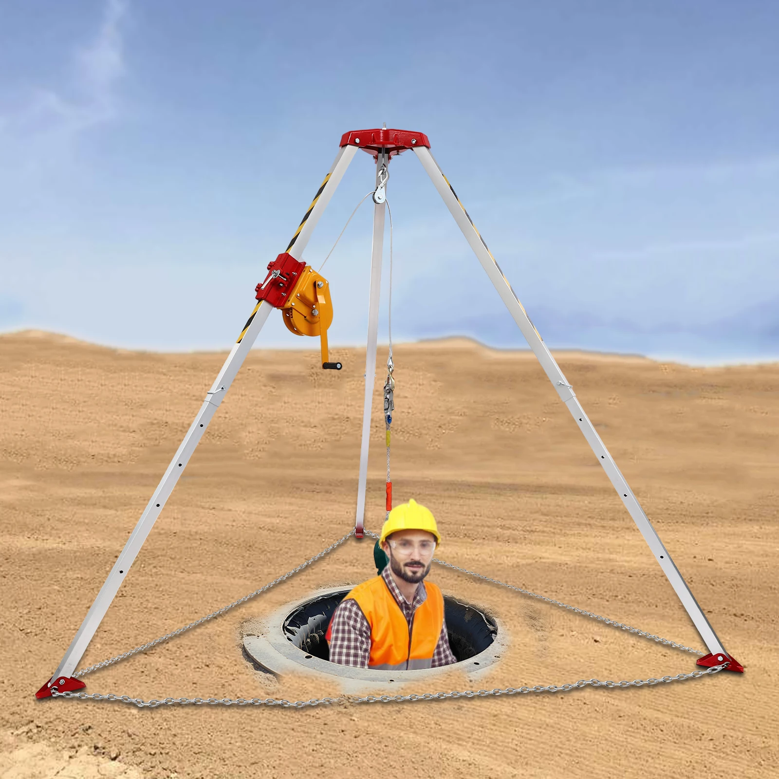 Комплект штатива Confined Space, спасательный штатив 1800 фунтов, спасательный штатив с ограничителем падения, комплект высоты 1,6–2,45 м
Комплект штатива Confined Space, спасательный штатив 1800 фунтов, спасательный штатив с ограничителем падения, комплект высоты 1,6–2,45 м