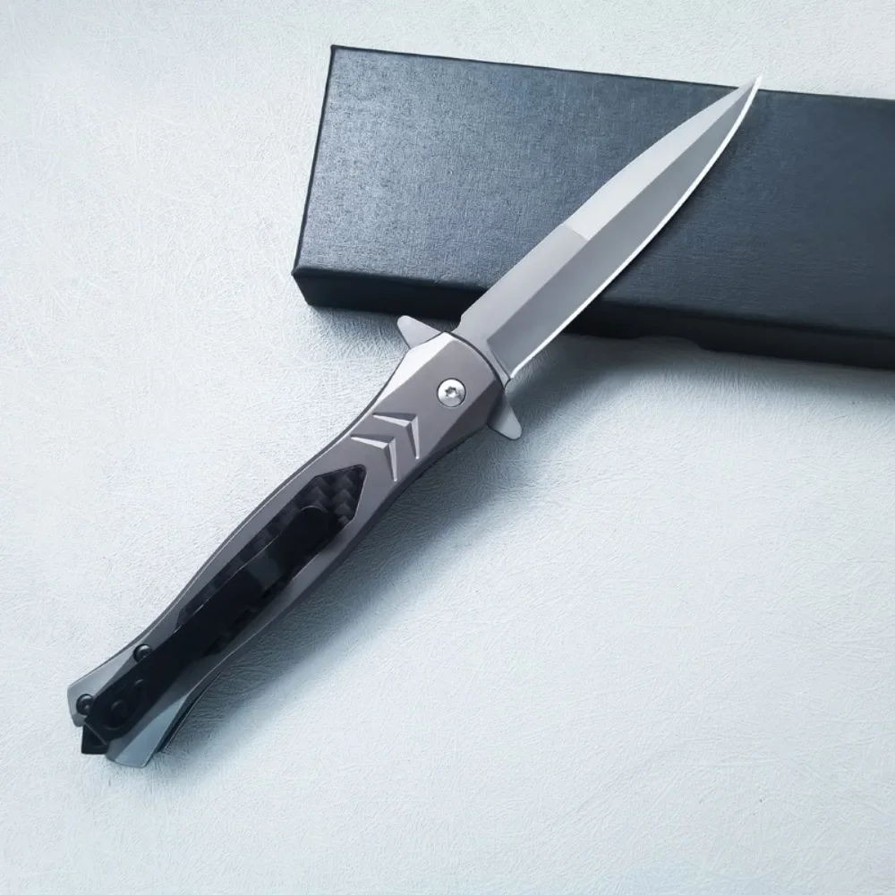 Stainless Steel Outdoor Folding Knife,Multi -purpose Knife for Men Camping Survival Self Defense,Portable EDC Pocket Fruit Knife
Stainless Steel Outdoor Folding Knife,Multi -purpose Knife for Men Camping Survival Self Defense,Portable EDC Pocket Fruit Knife