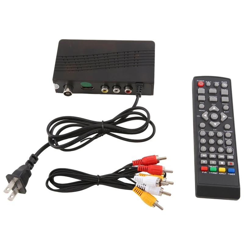 HD99 FTA DVB T2 Digital TV Tuner H.264 TV Receiver Full HD DVBT2 Video Decoder Plastic US Plug
HD99 FTA DVB T2 Digital TV Tuner H.264 TV Receiver Full HD DVBT2 Video Decoder Plastic US Plug