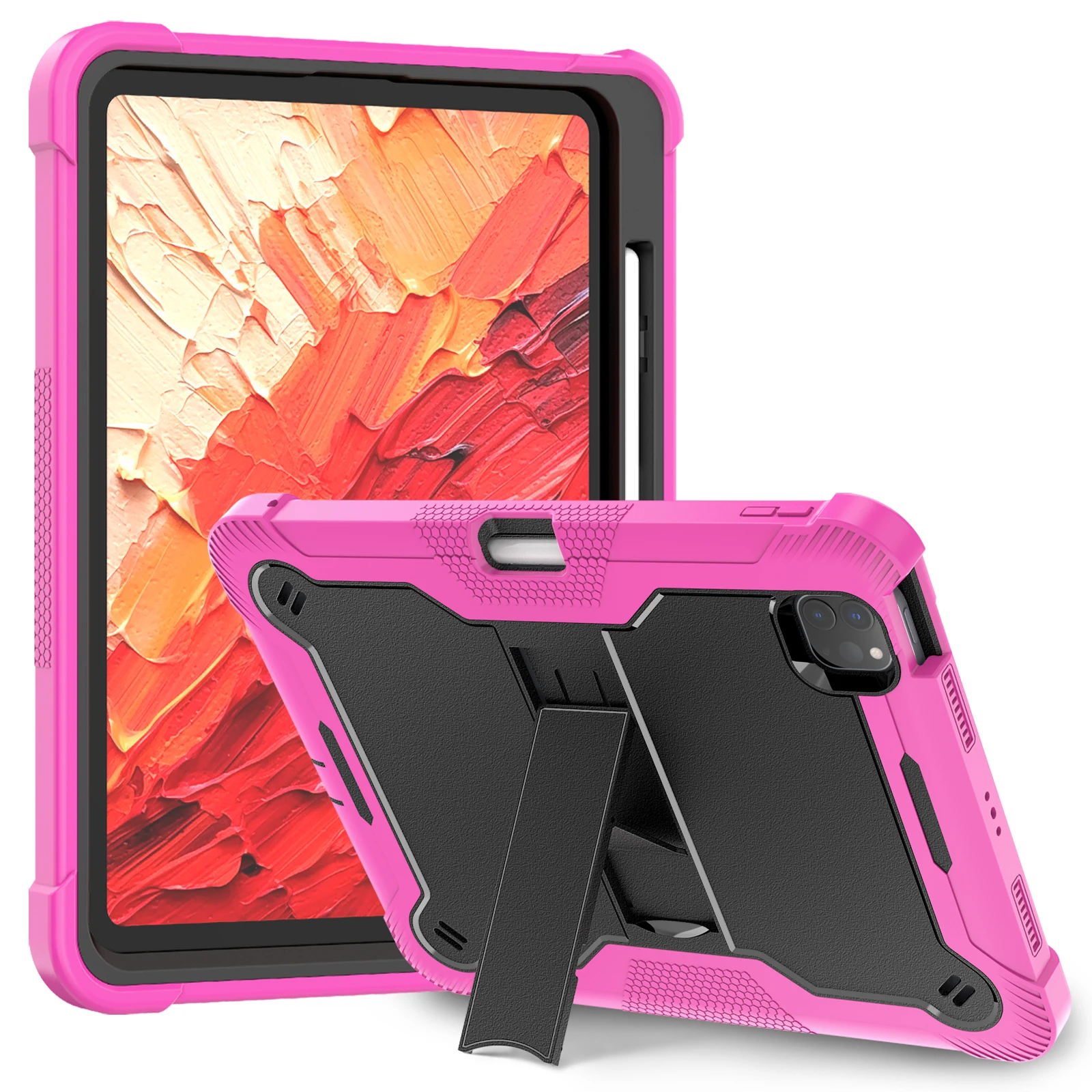 Anti-Slip Hybrid Case For iPad Pro 11 2024 M4 Model A2836 A2837 A3006 Built-in Kickstand Heavy Duty Cover Shockproof 3-Layers
Anti-Slip Hybrid Case For iPad Pro 11 2024 M4 Model A2836 A2837 A3006 Built-in Kickstand Heavy Duty Cover Shockproof 3-Layers