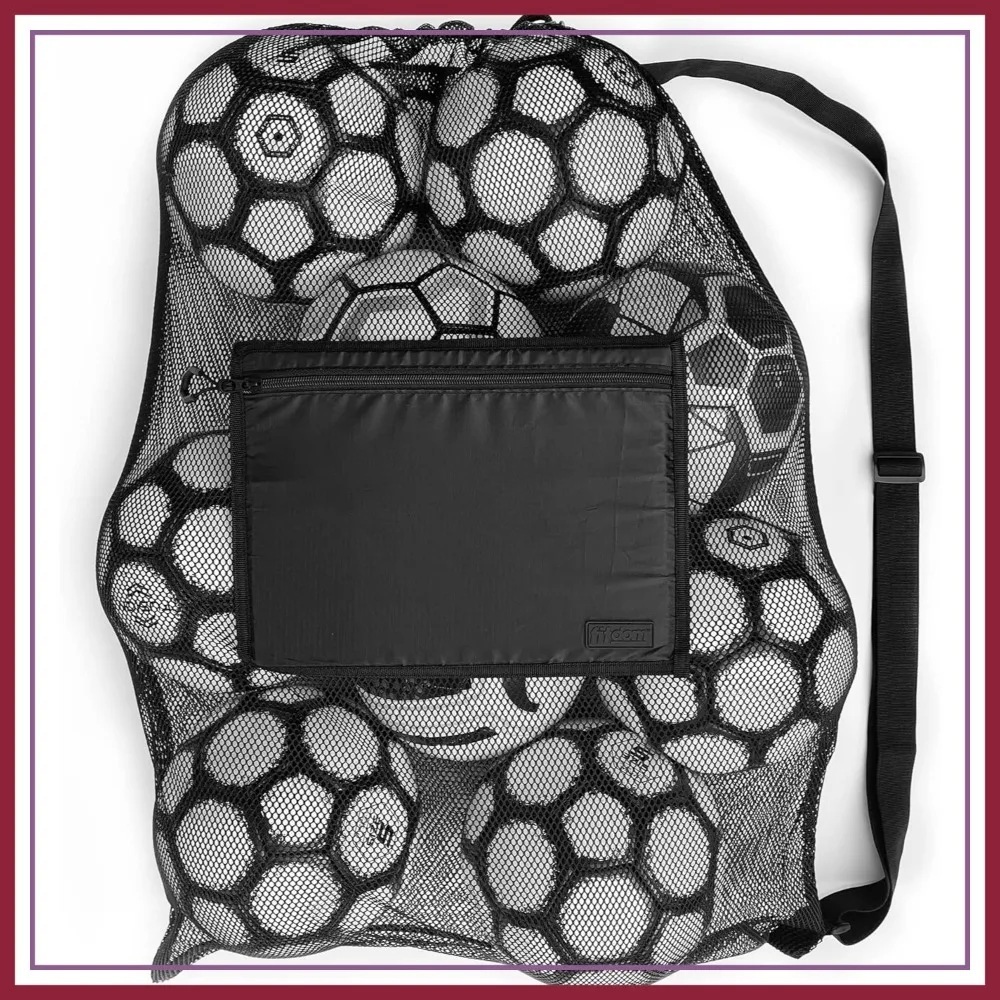 Extra Large Heavy Duty Mesh Bag for Sports Gear, Adjustable Shoulder Strap, Secure Side Pocket
Extra Large Heavy Duty Mesh Bag for Sports Gear, Adjustable Shoulder Strap, Secure Side Pocket