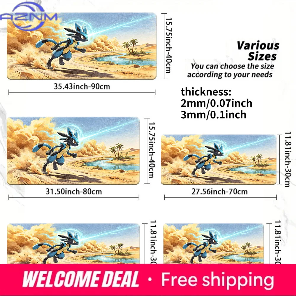 Lucario Desert Aura Sphere Gaming Desk Mat Non-Slip Washable Mouse Pad
Lucario Desert Aura Sphere Gaming Desk Mat Non-Slip Washable Mouse Pad