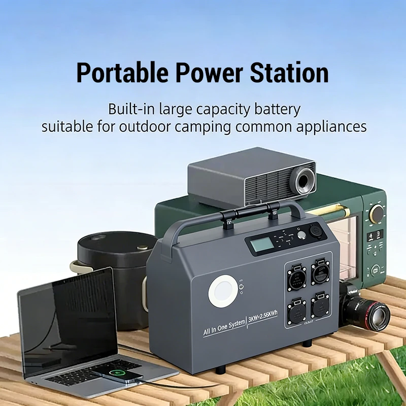 Factory Direct Price SMPGU001 Portable Power Station 3KW 2.56KWh With 6000+Life Cycle Lithium Ion Battery Pack Home Use
Factory Direct Price SMPGU001 Portable Power Station 3KW 2.56KWh With 6000+Life Cycle Lithium Ion Battery Pack Home Use