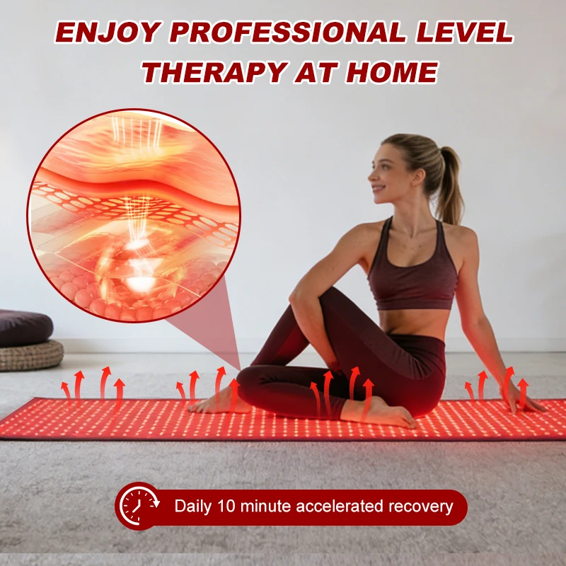 Newly Upgraded Waterproof Single-sided Mat Led Light Therapy Pad Red Light Therapy Device for Full Body Care
Newly Upgraded Waterproof Single-sided Mat Led Light Therapy Pad Red Light Therapy Device for Full Body Care