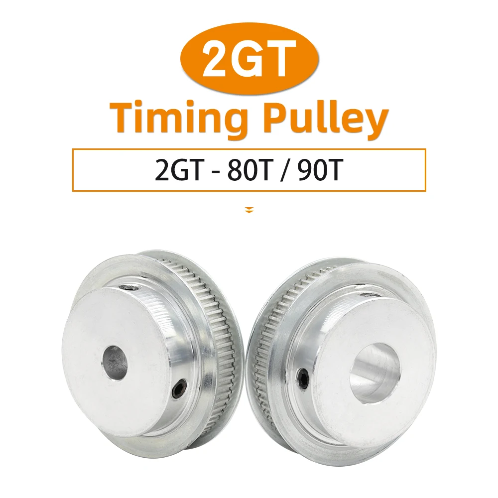 80T 90T 2GT synchronous Pulley Circle-arc Tooth Pitch 2mm GT2 pulley Belt width 6/10mm Bore 6/6.35/7/8/10/12/14/15/16/17/19/20mm
80T 90T 2GT synchronous Pulley Circle-arc Tooth Pitch 2mm GT2 pulley Belt width 6/10mm Bore 6/6.35/7/8/10/12/14/15/16/17/19/20mm