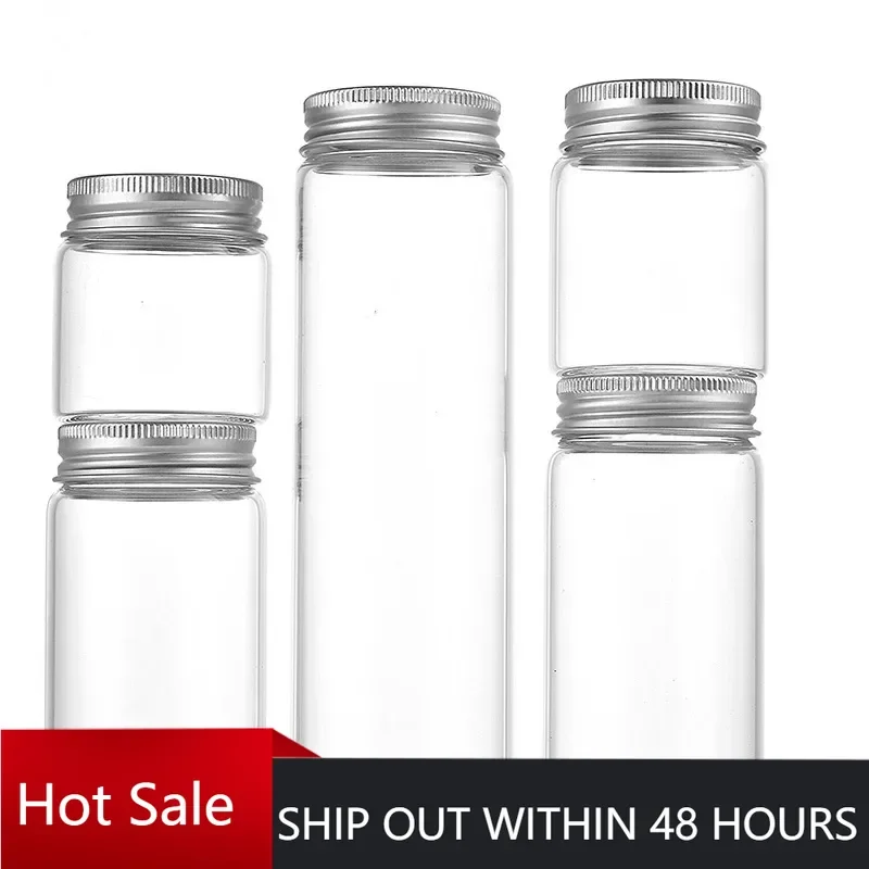 6pcs 47mm Glass Bottles Mini Sample Vials With SilverAluminum Screw Top Lids for DIY Arts Crafts Wedding Food Flower Tea Jewelry
6pcs 47mm Glass Bottles Mini Sample Vials With SilverAluminum Screw Top Lids for DIY Arts Crafts Wedding Food Flower Tea Jewelry