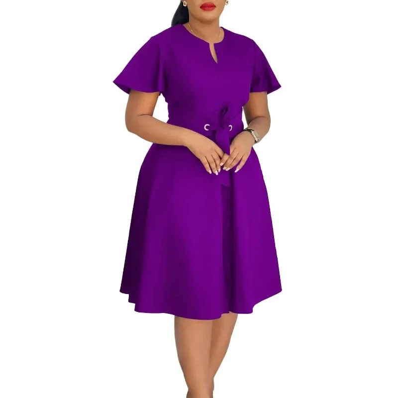 2025 Elegant Dress Women for Wedding Party Summer Fashion Short Sleeve V-neck Midi Dress Outfits Dashiki African Clothes Women
2025 Elegant Dress Women for Wedding Party Summer Fashion Short Sleeve V-neck Midi Dress Outfits Dashiki African Clothes Women