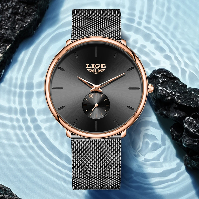 LIGE Casual Luxury Quartz Watch Outdoor Fashion Classic Sports Simple Stainless Steel Mesh Strap Waterproof Watches for Men Male
LIGE Casual Luxury Quartz Watch Outdoor Fashion Classic Sports Simple Stainless Steel Mesh Strap Waterproof Watches for Men Male