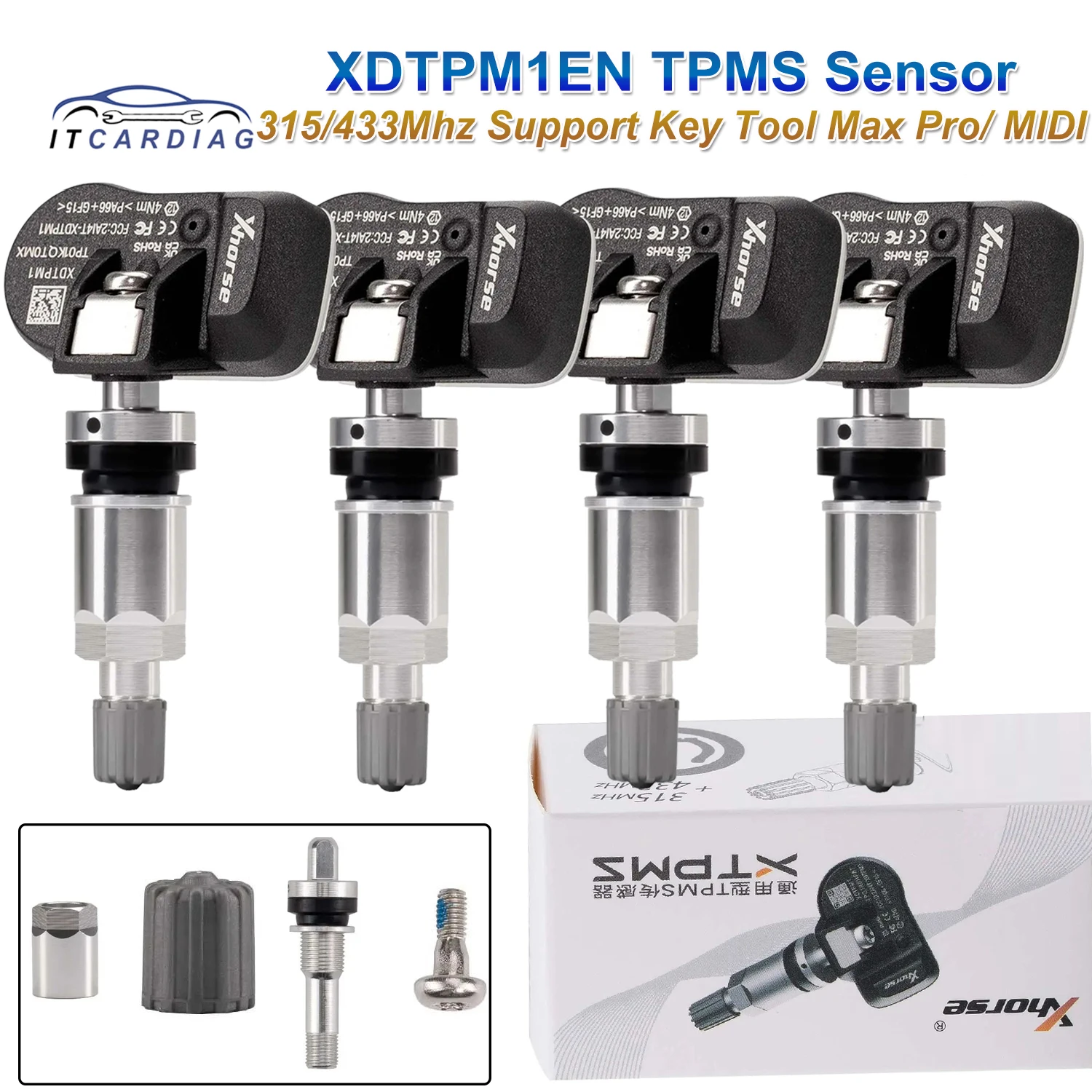 Xhorse XDTPM1EN TPMS Sensor XTPMS Sensor Car TPMS Tire Pressure Sensor 315/433Mhz Work with Key Tool Max Pro/Key Tool MIDI
Xhorse XDTPM1EN TPMS Sensor XTPMS Sensor Car TPMS Tire Pressure Sensor 315/433Mhz Work with Key Tool Max Pro/Key Tool MIDI