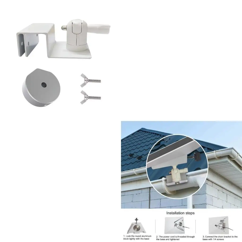 652F For Mini Mount Roof Drainage Ditch Bracket Eave Gutter Support for MINI Satellite Mounting Muti Adapter
652F For Mini Mount Roof Drainage Ditch Bracket Eave Gutter Support for MINI Satellite Mounting Muti Adapter