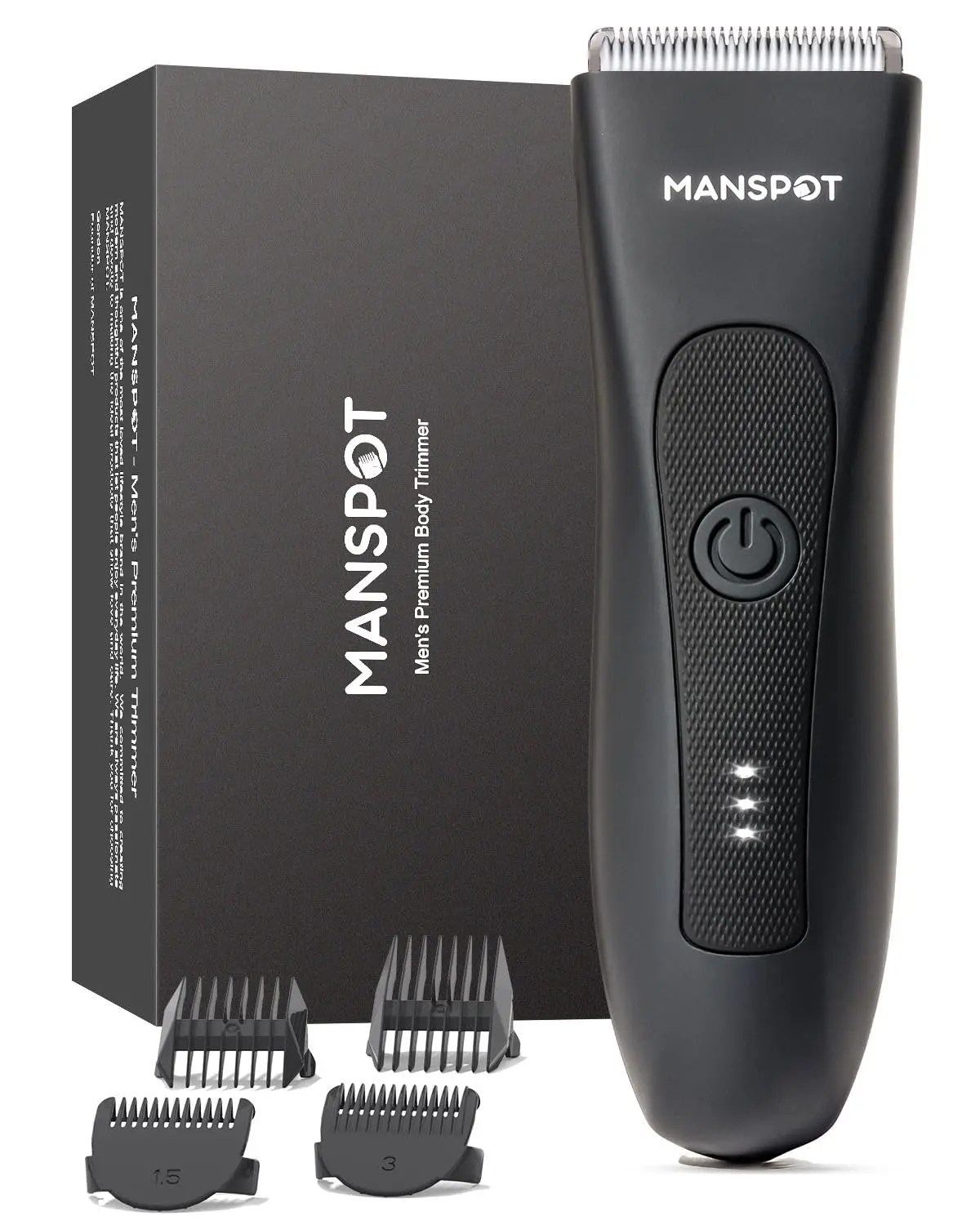 Electric Groin & Body Hair Trimmer for Men, Waterproof with 4 Guards, Rechargeable Ceramic Blade Shaver
Electric Groin & Body Hair Trimmer for Men, Waterproof with 4 Guards, Rechargeable Ceramic Blade Shaver