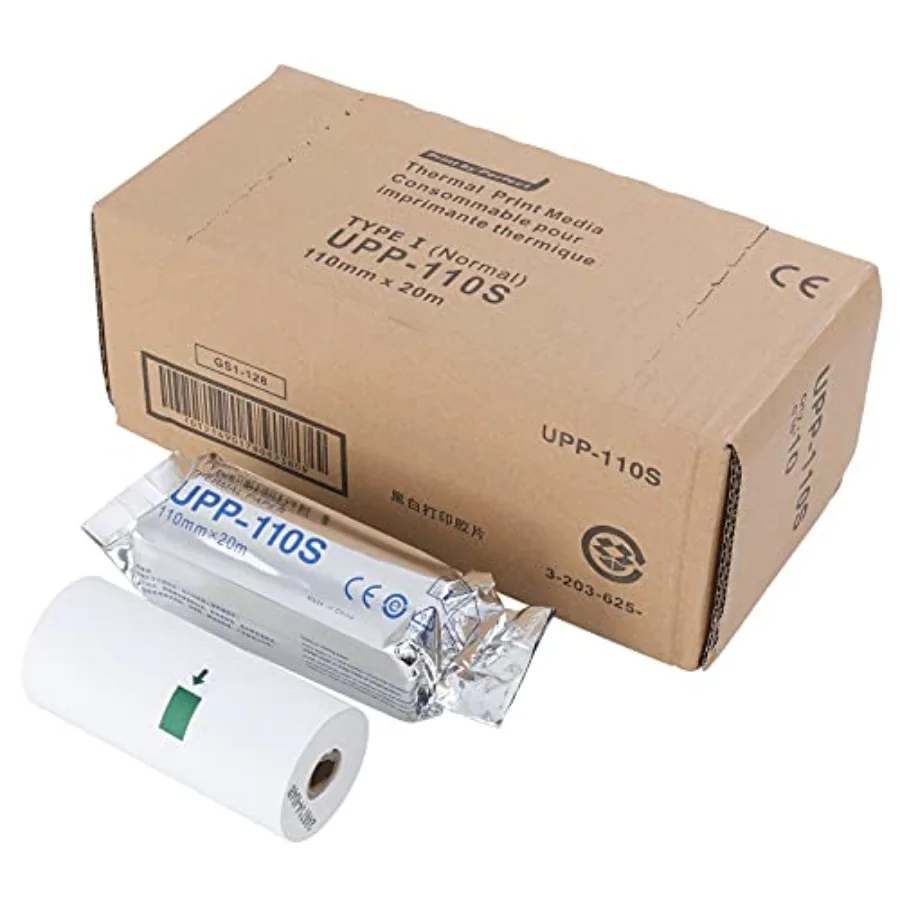 UPP-110S Type I Black and White Video ThermalUltrasound Film/Media 10 rolls/bx Replacement for Upp-110s 110 mm x 20m 10roll
UPP-110S Type I Black and White Video ThermalUltrasound Film/Media 10 rolls/bx Replacement for Upp-110s 110 mm x 20m 10roll