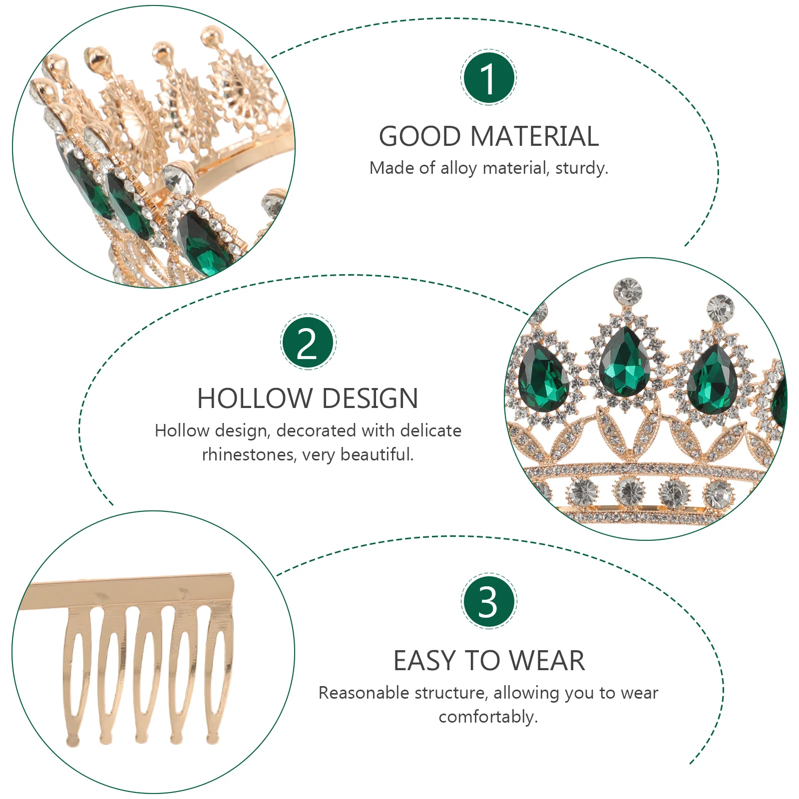 1 шт., свадебная корона со стразами, свадебный головной убор, большая расческа-корона из сплава, элегантный аксессуар для волос для вечеринки
1 шт., свадебная корона со стразами, свадебный головной убор, большая расческа-корона из сплава, элегантный аксессуар для волос для вечеринки