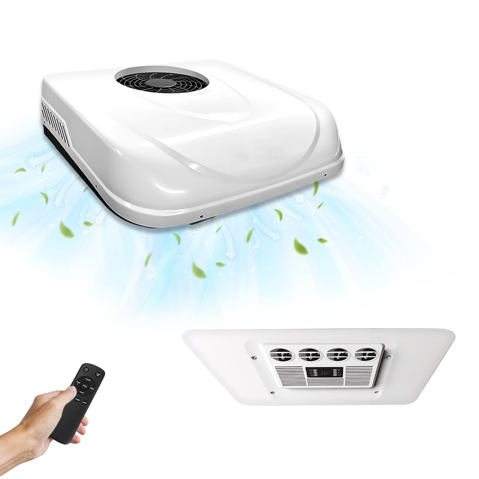 Aspligo 12V 15000BTU RV Automotive Roof Air Conditioner Electric Parking DC Air Conditioning for Camper Van Caravan Motor Home
Aspligo 12V 15000BTU RV Automotive Roof Air Conditioner Electric Parking DC Air Conditioning for Camper Van Caravan Motor Home