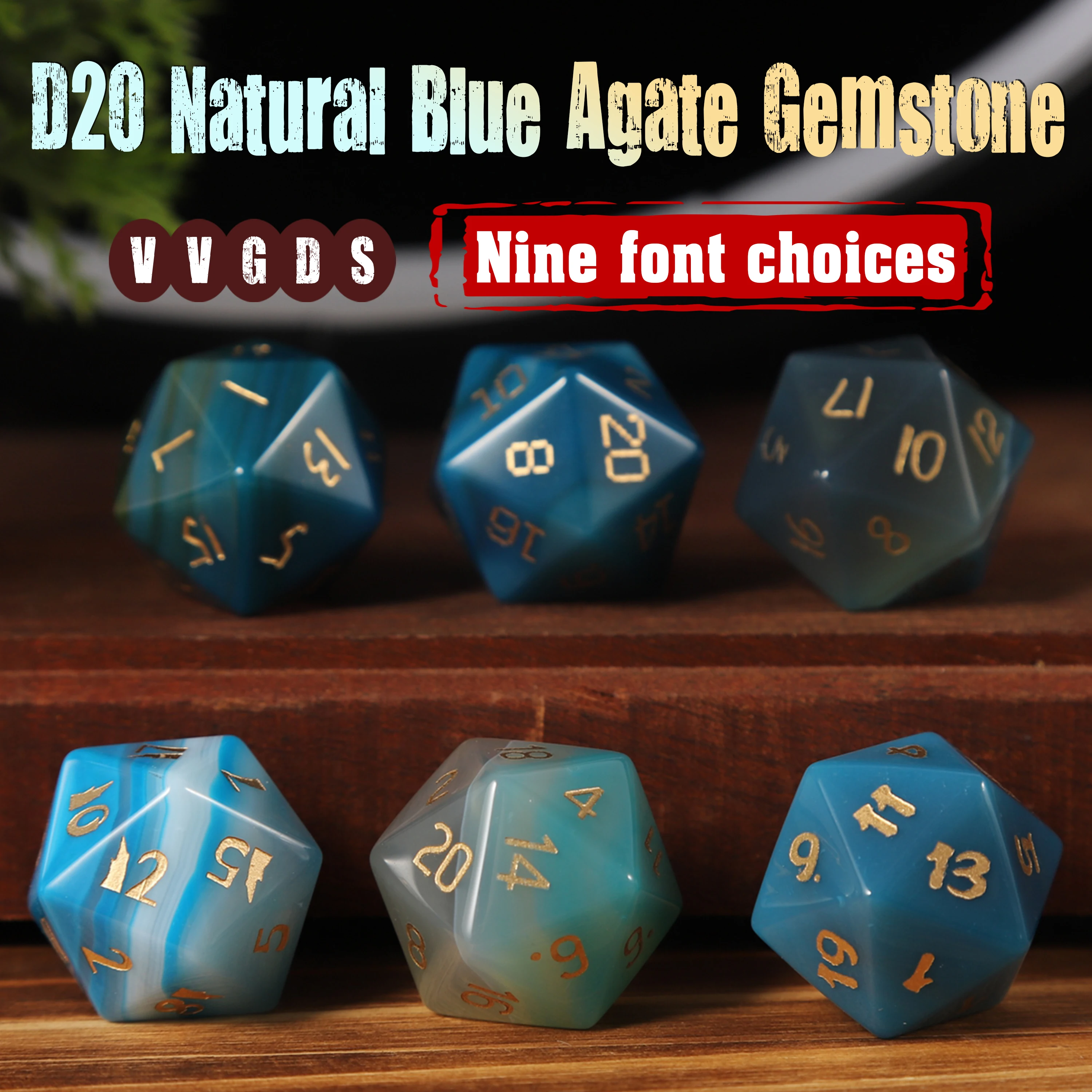 Изысканный драгоценный камень, натуральный синий агат, игральные кости D20, 9, уникальные шрифты, высококачественные настольные игры для любителей музыкантов, изысканные подарки
Изысканный драгоценный камень, натуральный синий агат, игральные кости D20, 9, уникальные шрифты, высококачественные настольные игры для любителей музыкантов, изысканные подарки