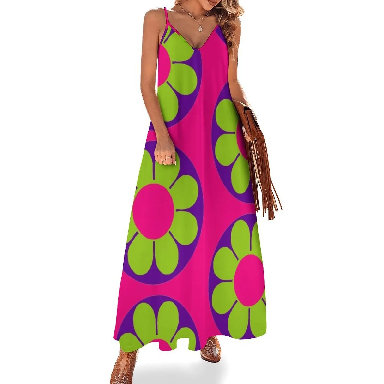 Purple Power Flower Sleeveless Long Dress clothes dresses for womens women clothes Dress
Purple Power Flower Sleeveless Long Dress clothes dresses for womens women clothes Dress
