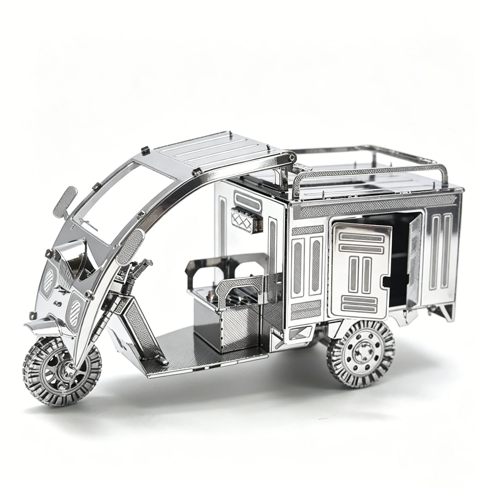 3D Metal Puzlze New Express Delivery Tricycle Auto Rickshaw Cargo Tricycle for Courier Vehicle Assembly Model Jigsaw Puzzle Toys
3D Metal Puzlze New Express Delivery Tricycle Auto Rickshaw Cargo Tricycle for Courier Vehicle Assembly Model Jigsaw Puzzle Toys