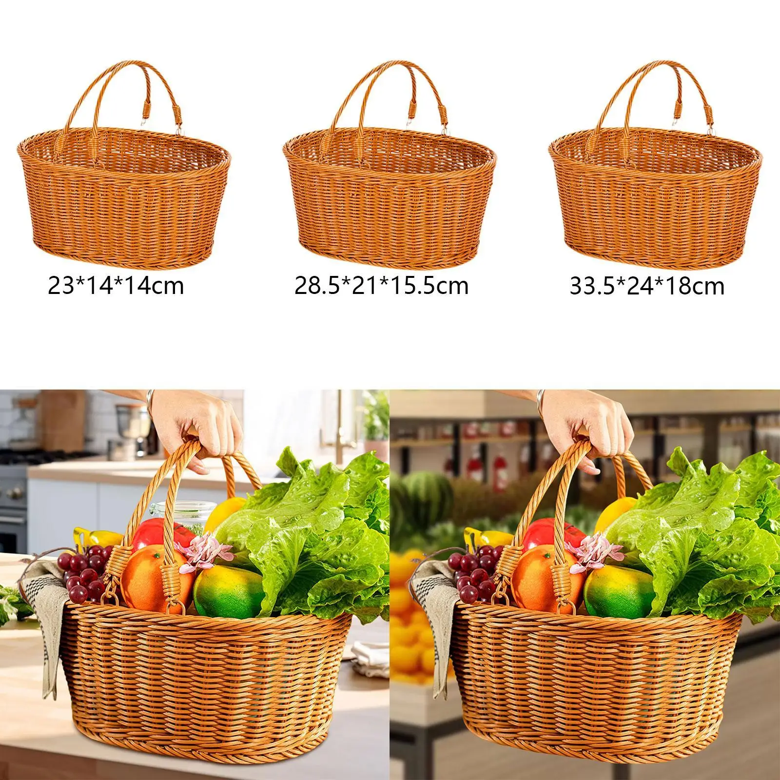 Storage Basket Home Storage Organizer Decor Versatile Woven Basket Fruit Sundries Holder for Balcony Garden Home Indoor Kitchen
Storage Basket Home Storage Organizer Decor Versatile Woven Basket Fruit Sundries Holder for Balcony Garden Home Indoor Kitchen