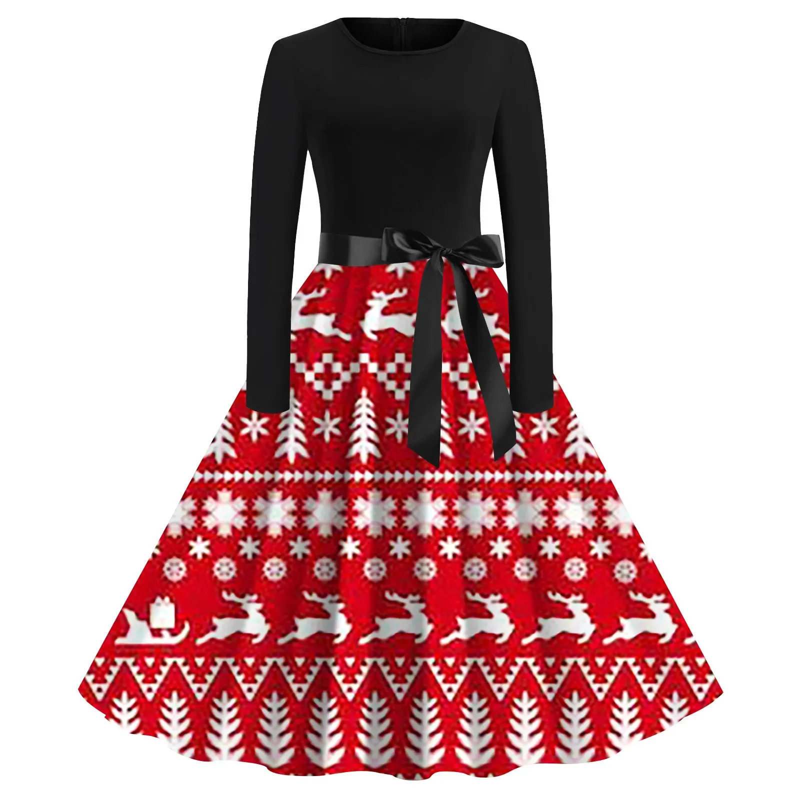 Winter Christmas Dresses Women 50s 60s Vintage Robe Swing Pinup Elegant Party Dress Long Sleeve Casual Christmas Print Vestidos
Winter Christmas Dresses Women 50s 60s Vintage Robe Swing Pinup Elegant Party Dress Long Sleeve Casual Christmas Print Vestidos
