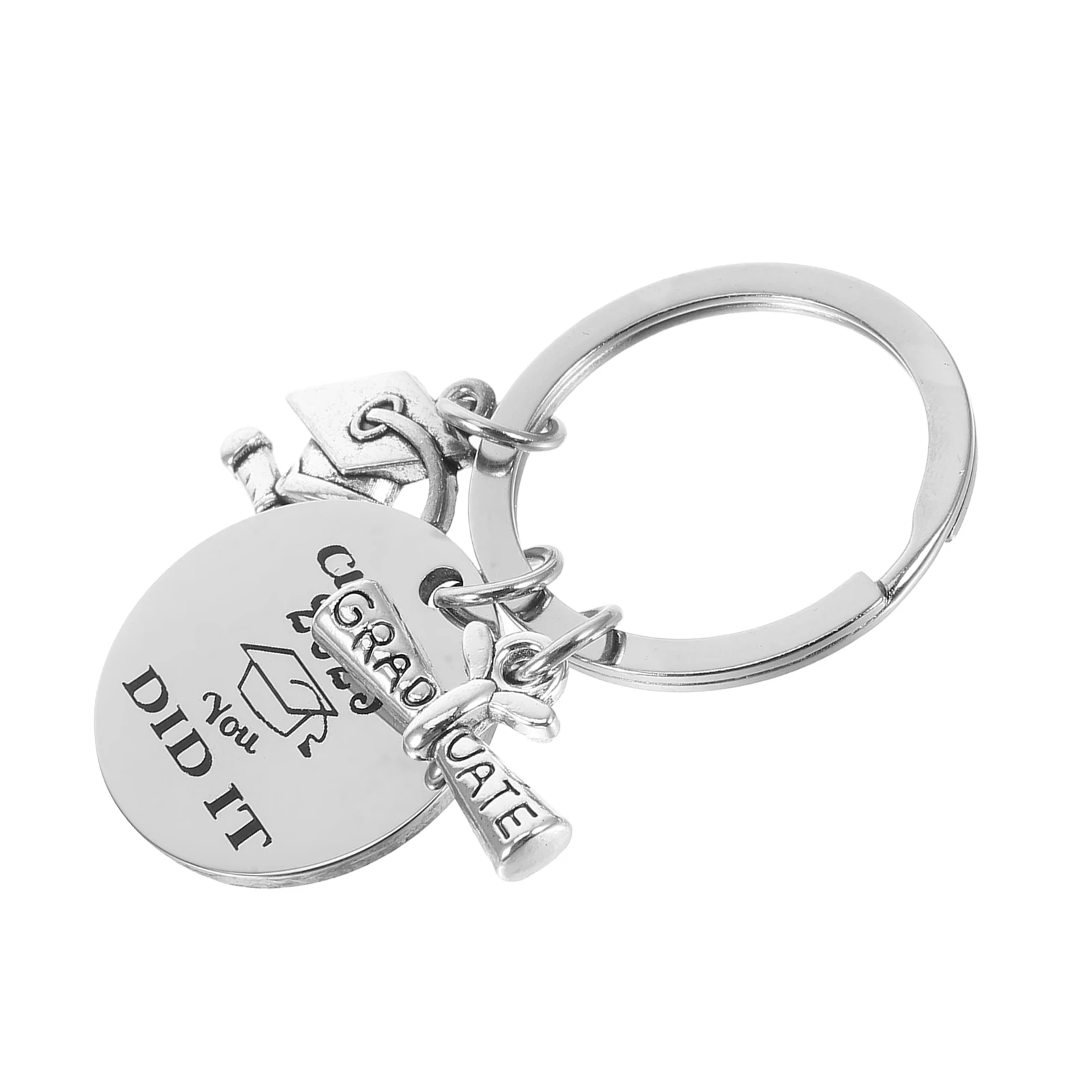 School Graduation Keychain Congrats Ornament Wrist Silver Stainless Steel Student
School Graduation Keychain Congrats Ornament Wrist Silver Stainless Steel Student
