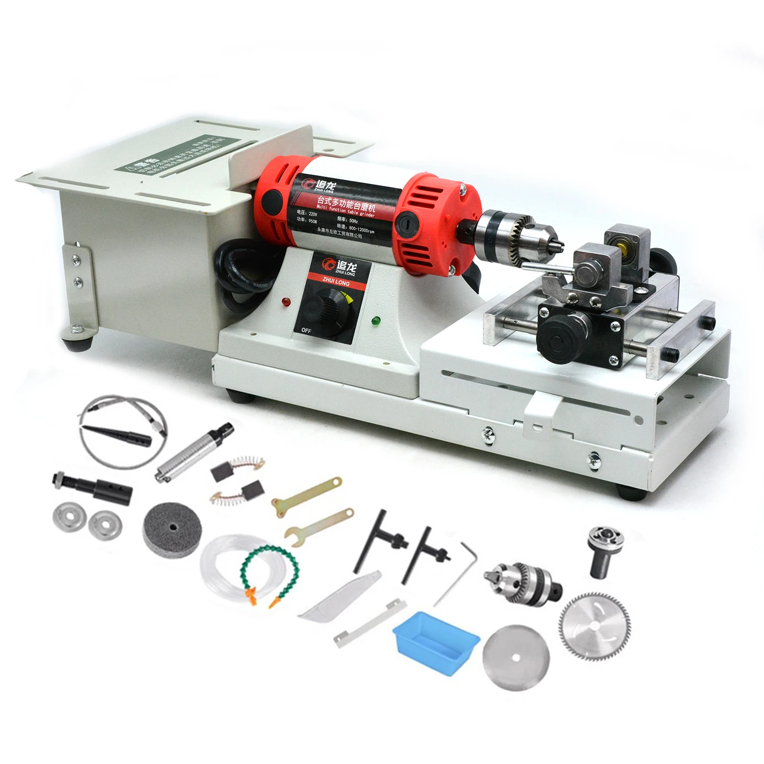 New Kinway 950W 220V Metal Lapidary & Jewelry Making Saw Machine with Drilling Device for Gemstone Cutting and Polishing
New Kinway 950W 220V Metal Lapidary & Jewelry Making Saw Machine with Drilling Device for Gemstone Cutting and Polishing