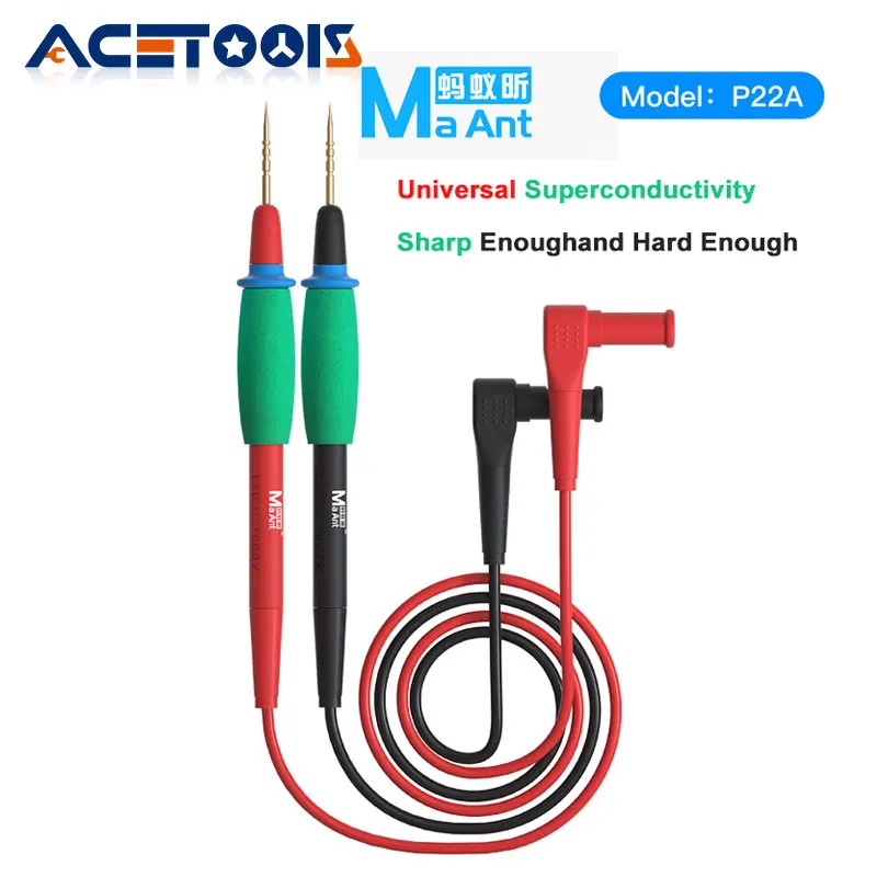 Универсальный мультиметр MaAnt 1000 в 20 А, тестовые выводы, мягкий силиконовый кабель, провод для цифрового мультиметра, игольчатые измерительные щупы 
Универсальный мультиметр MaAnt 1000 в 20 А, тестовые выводы, мягкий силиконовый кабель, провод для цифрового мультиметра, игольчатые измерительные щупы