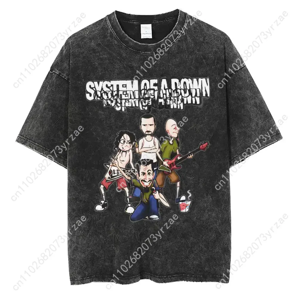 System of A Down Retro Wash Tshirt Man Woman High Quality Vintage T Shirt Fashion Cotton Short Sleeves Soft Breathable Tops
System of A Down Retro Wash Tshirt Man Woman High Quality Vintage T Shirt Fashion Cotton Short Sleeves Soft Breathable Tops