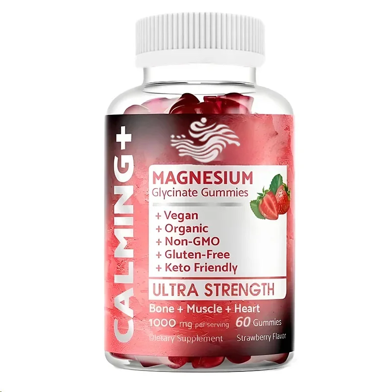 Magnesium Glycinate 60 Gummies -1000mg Magnesium Supplement Supports Heart and Maintains Y and Teeth
Magnesium Glycinate 60 Gummies -1000mg Magnesium Supplement Supports Heart and Maintains Y and Teeth
