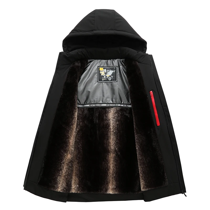 Fleece Jacket Coat Mens Hooded Men New Autumn Winter Warm Waterproof Parkas Casual Outdoors Outwear Detachable Hat Parkas Coat
Fleece Jacket Coat Mens Hooded Men New Autumn Winter Warm Waterproof Parkas Casual Outdoors Outwear Detachable Hat Parkas Coat