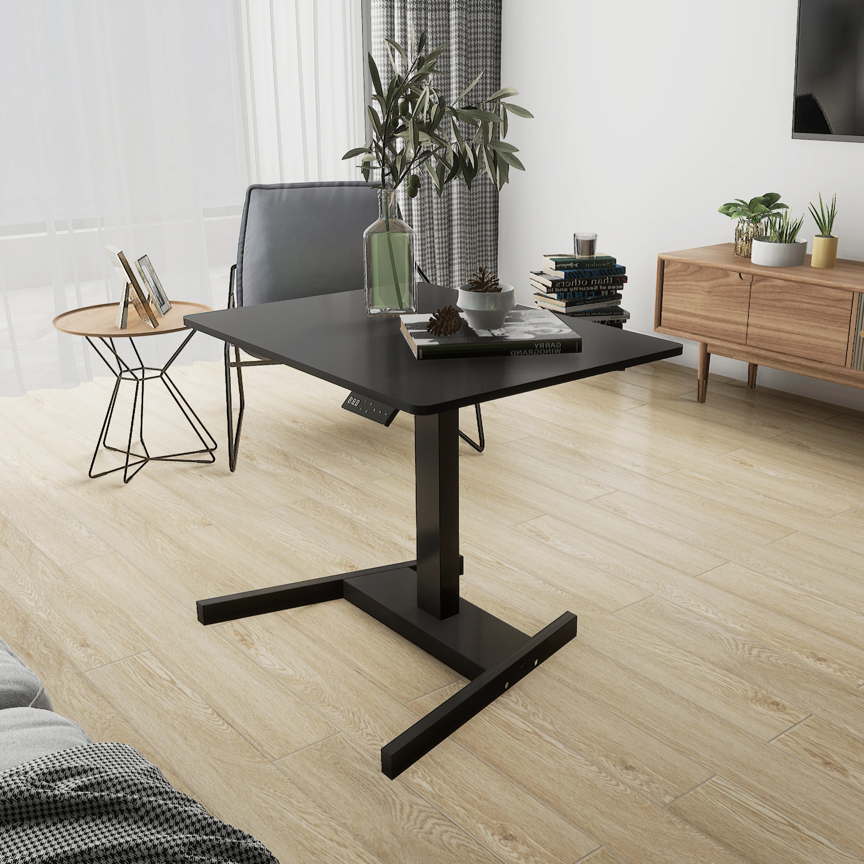 Factory Wholesale Single Leg Adjustable Height Negotiate Table Electric up Down Desk
Factory Wholesale Single Leg Adjustable Height Negotiate Table Electric up Down Desk