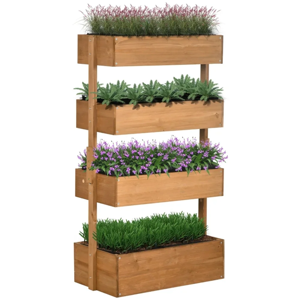 Vertical garden flowerpot, wooden 4-storey flowerpot box, outdoor flower pot, outdoor flowerpot
Vertical garden flowerpot, wooden 4-storey flowerpot box, outdoor flower pot, outdoor flowerpot