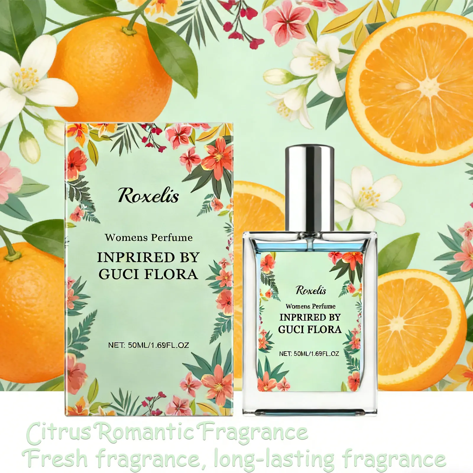 Roxelis 50ml Fresh Long Lasting Women's Perfume Citrus Floral Scent Portable Elegant Fragrance
Roxelis 50ml Fresh Long Lasting Women's Perfume Citrus Floral Scent Portable Elegant Fragrance