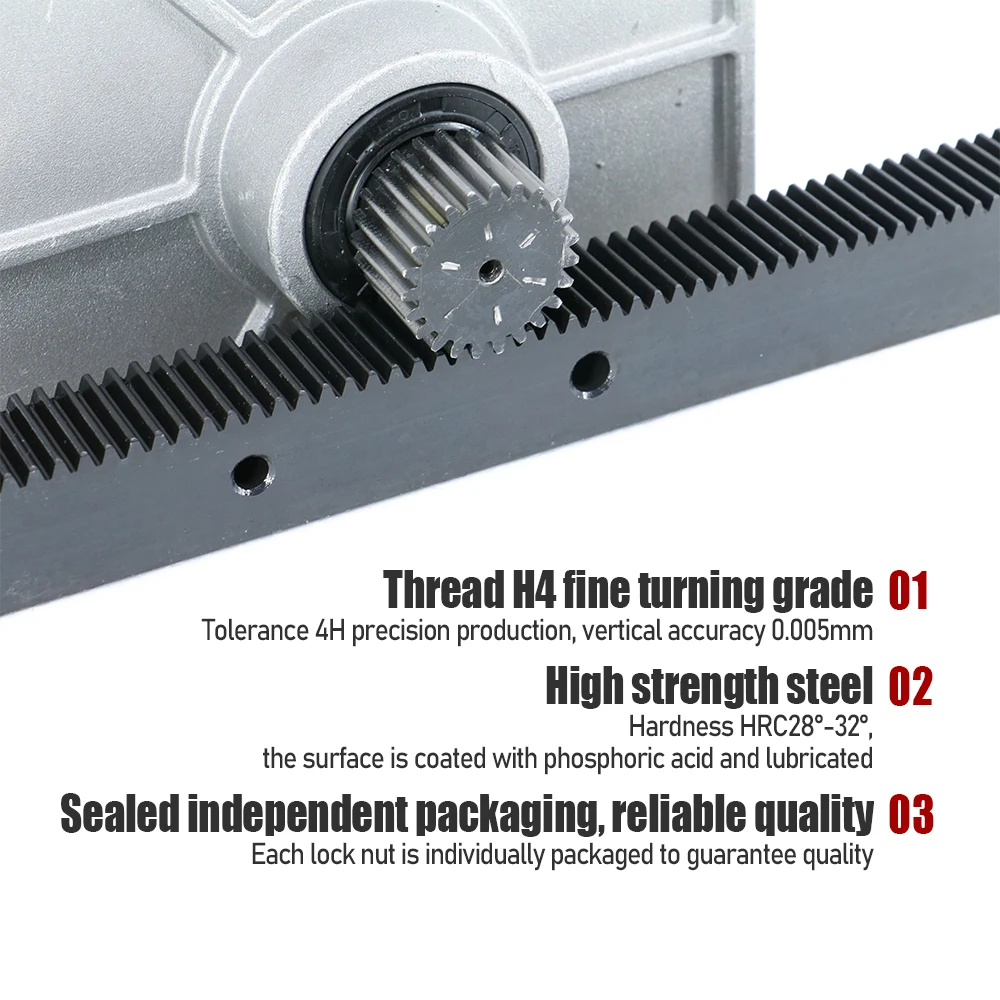 1.5M Gear Rack 15*15 / 20*20 Straight Teeth Rack 1000mm 1500mm 2000mm CNC Transmission Part
1.5M Gear Rack 15*15 / 20*20 Straight Teeth Rack 1000mm 1500mm 2000mm CNC Transmission Part