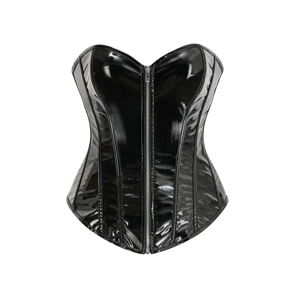 Vintage Style Red PVC Leather Bustier Corset Top Sexy Overbust Steampunk Burlesque Top With Front Zipper Women Korsett Club Wear
Vintage Style Red PVC Leather Bustier Corset Top Sexy Overbust Steampunk Burlesque Top With Front Zipper Women Korsett Club Wear