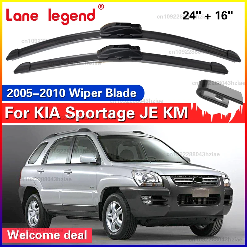 For Kia Sportage JE KM 2005-2010 Front Windshield Wiper Blades Set Replacement Silent HD Durable Auto Glass Wipers 24"+16"
For Kia Sportage JE KM 2005-2010 Front Windshield Wiper Blades Set Replacement Silent HD Durable Auto Glass Wipers 24"+16"