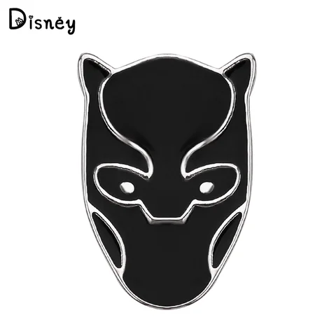 Broche de pantera negra de superhéroe de Marvel, insignia de moda de Metal para Cosplay de Los Vengadores, Pin para ropa, mochila, regalos de joyería