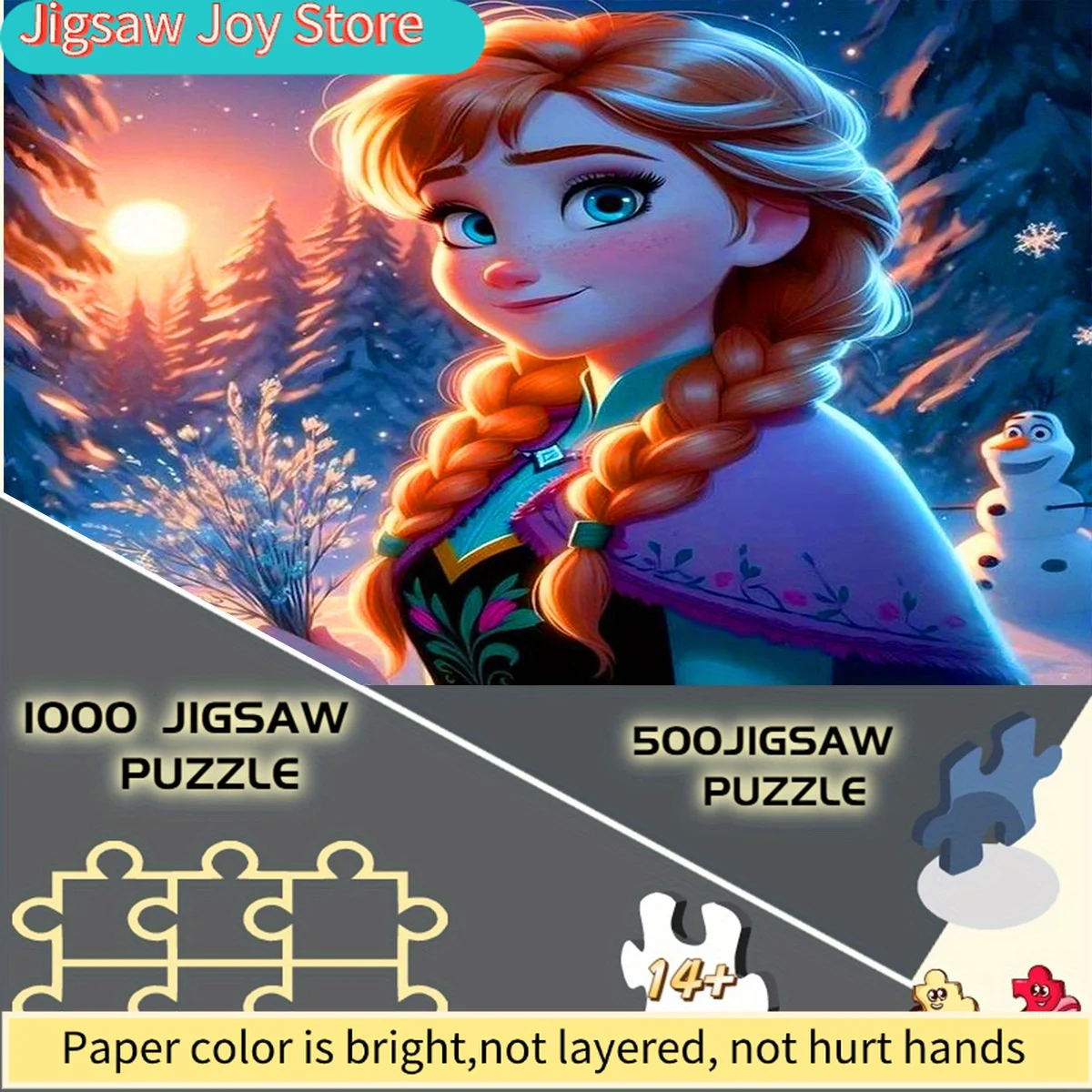 Пазл Disney/Disney, бумажный, DIY, с изображением принцессы Анны, зимний снежный пейзаж, красивый и вдохновляющий, подходит для домашнего отдыха
Пазл Disney/Disney, бумажный, DIY, с изображением принцессы Анны, зимний снежный пейзаж, красивый и вдохновляющий, подходит для домашнего отдыха