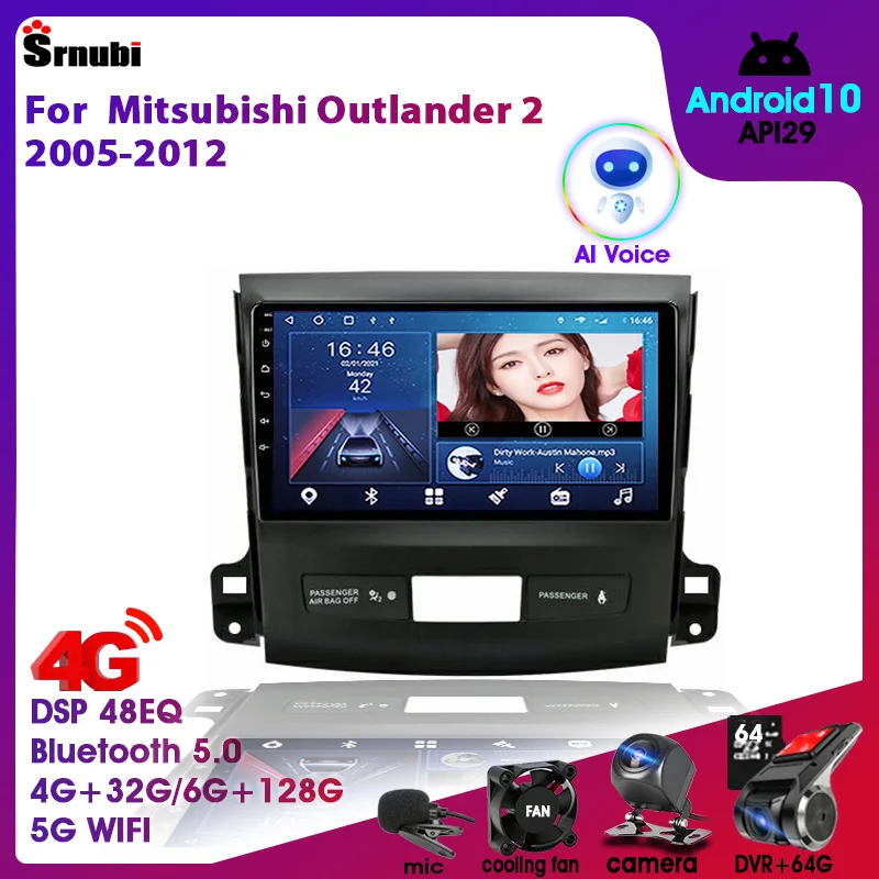 Автомагнитола 2DIN на Android для Mitsubishi Outlander Xl 2 CW0W 2005-2012, мультимедийный видеоплеер с навигацией, стерео головное устройство Carplay
Автомагнитола 2DIN на Android для Mitsubishi Outlander Xl 2 CW0W 2005-2012, мультимедийный видеоплеер с навигацией, стерео головное устройство Carplay