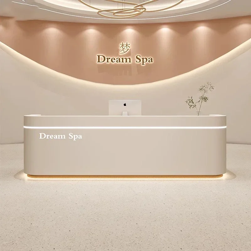 Cashier Banco Front Desk Stand Acrylic White Advisory Register Reception Desk Customizable Comptoir De Caisse Luxury Furniture
Cashier Banco Front Desk Stand Acrylic White Advisory Register Reception Desk Customizable Comptoir De Caisse Luxury Furniture