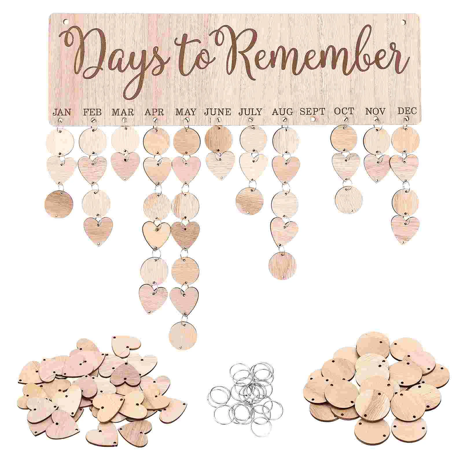 Wall Hanging Plaque Board Wooden Calendar Tag Home Decor Birthday House Decorations for Dating
Wall Hanging Plaque Board Wooden Calendar Tag Home Decor Birthday House Decorations for Dating