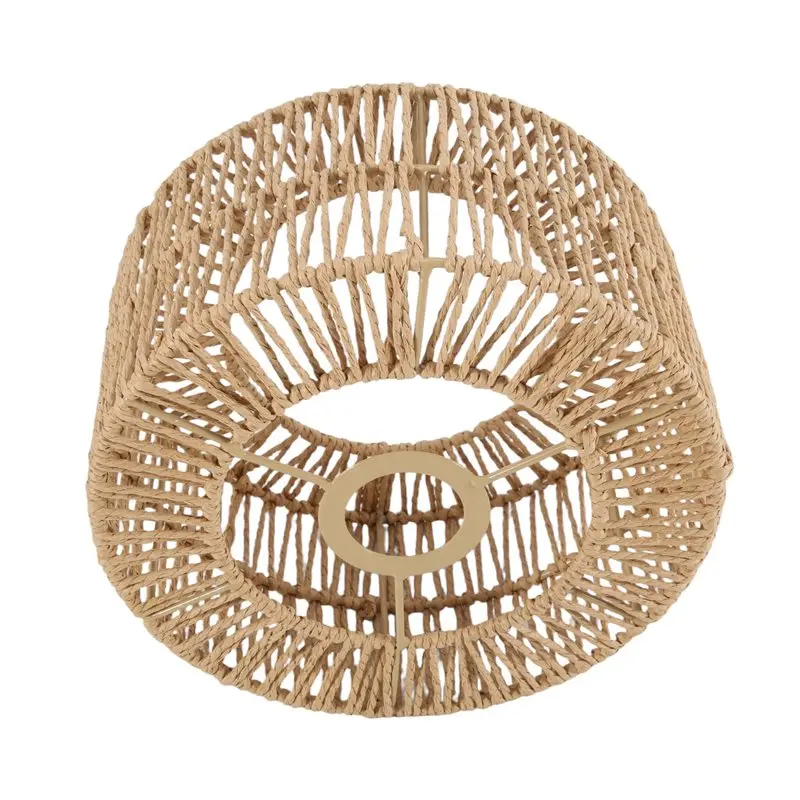 ABUL-Paper Rope Lampshade Ceiling Light Shade Boho Chandelier Shade Bulb Guard For Restaurant Cafe Living Room
ABUL-Paper Rope Lampshade Ceiling Light Shade Boho Chandelier Shade Bulb Guard For Restaurant Cafe Living Room