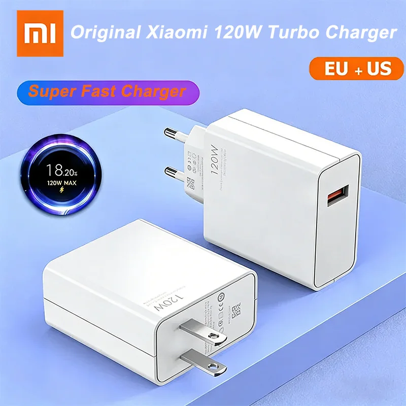 Оригинальное зарядное устройство 120W Turbo Charger Super Fast HyperCharge для Mi 17 15 14 13 Pro, POCO X8 F8 X7 F7, Redmi K90 K80 K70, с вилкой EU/US
Оригинальное зарядное устройство 120W Turbo Charger Super Fast HyperCharge для Mi 17 15 14 13 Pro, POCO X8 F8 X7 F7, Redmi K90 K80 K70, с вилкой EU/US