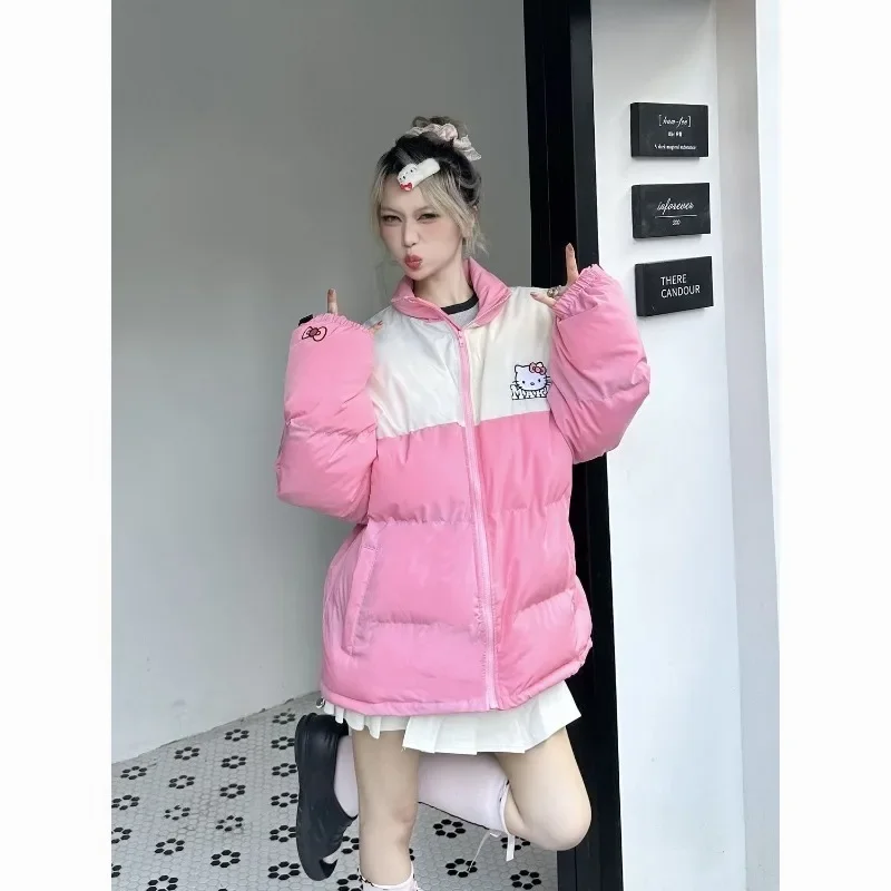Hello Kitty kawaii color block cotton coat bread coat couple autumn and winter loose cotton coat student thickened jacket
Hello Kitty kawaii color block cotton coat bread coat couple autumn and winter loose cotton coat student thickened jacket