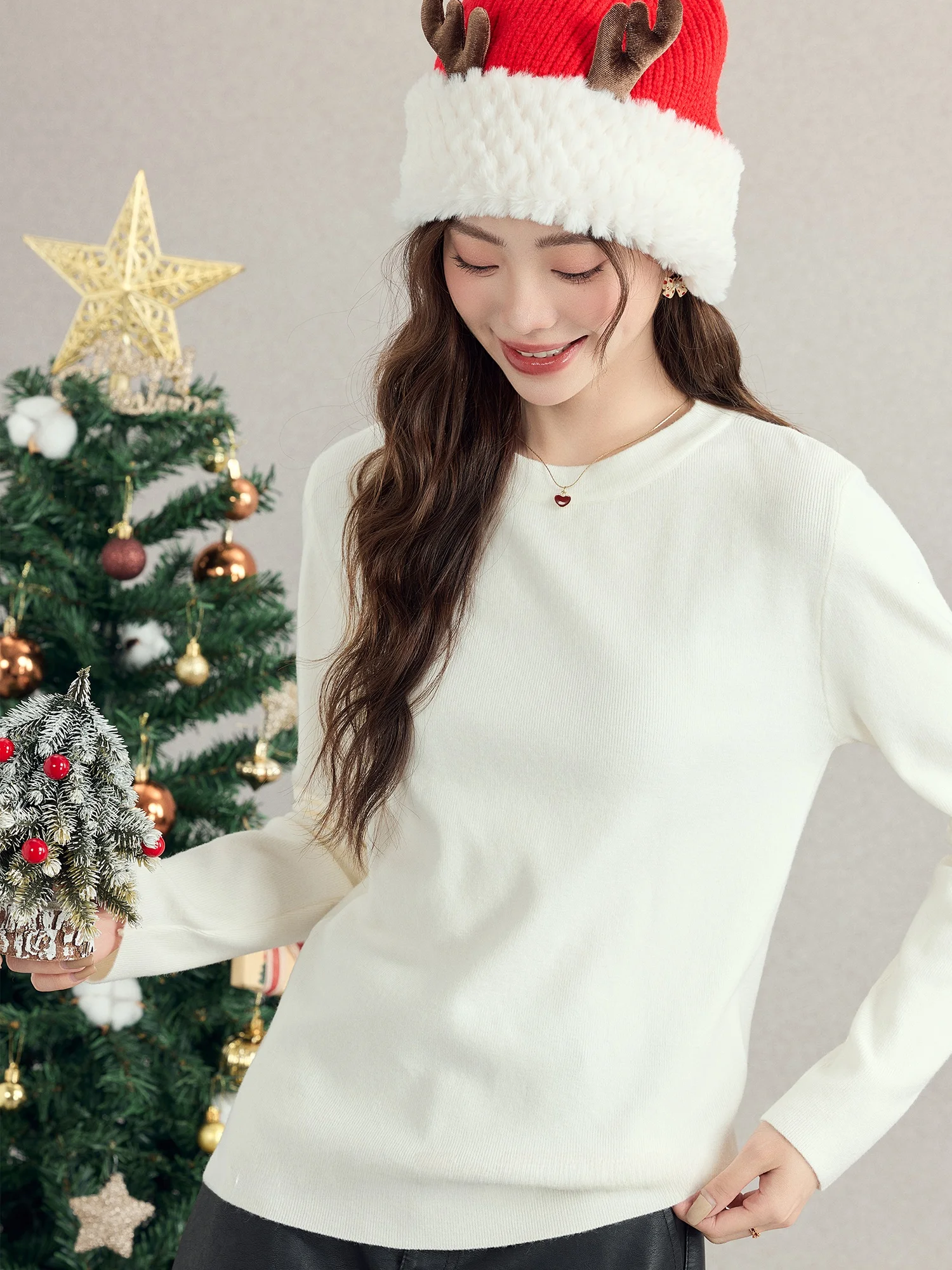 Mii Xiao Ke Women's Long Sve round Ne Knitted irt Slim Fit Soft Cotton Color Base Layer Top for Autumn Winter
Mii Xiao Ke Women's Long Sve round Ne Knitted irt Slim Fit Soft Cotton Color Base Layer Top for Autumn Winter