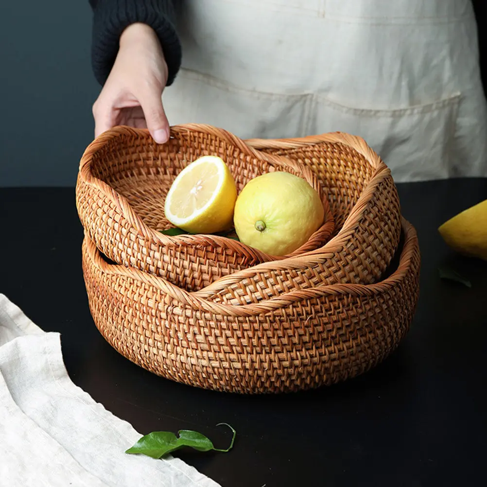 1Pcs Exquisite Wicker Fruit Basket Versatile Storage Container for Home Hotel Restaurant Bakery Coffee Shop Fruit Snack Bread
1Pcs Exquisite Wicker Fruit Basket Versatile Storage Container for Home Hotel Restaurant Bakery Coffee Shop Fruit Snack Bread