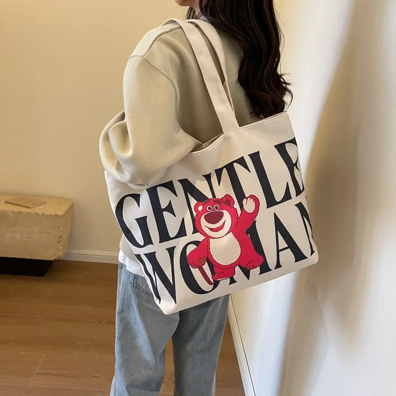 Alphabet Printed Canvas Women's Bag - Large Capacity Tote, Cute Bear Design, Shoulder/Mommy Handbag
Alphabet Printed Canvas Women's Bag - Large Capacity Tote, Cute Bear Design, Shoulder/Mommy Handbag